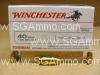 100 Round Box - 40 Caliber Winchester 165 Grain FMJ Ammo - USA40SWVP 